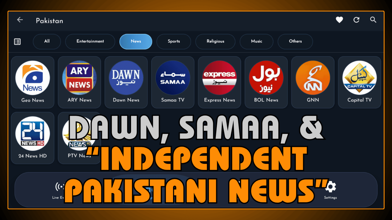 Dawn, Samaa, and Independent Pakistani News