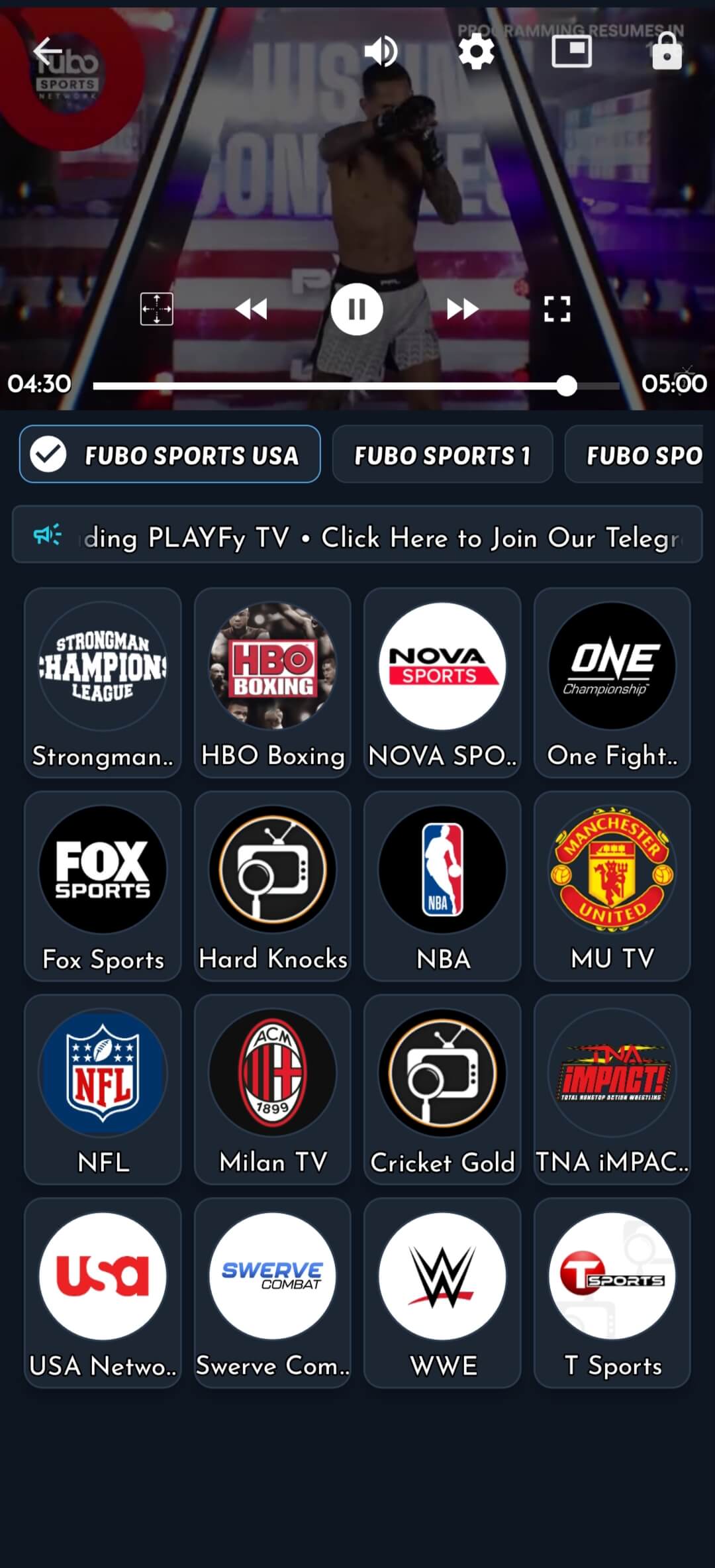 Select a Channel