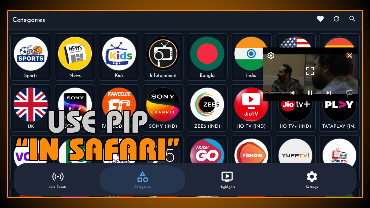 Use Picture-in-Picture in Safari